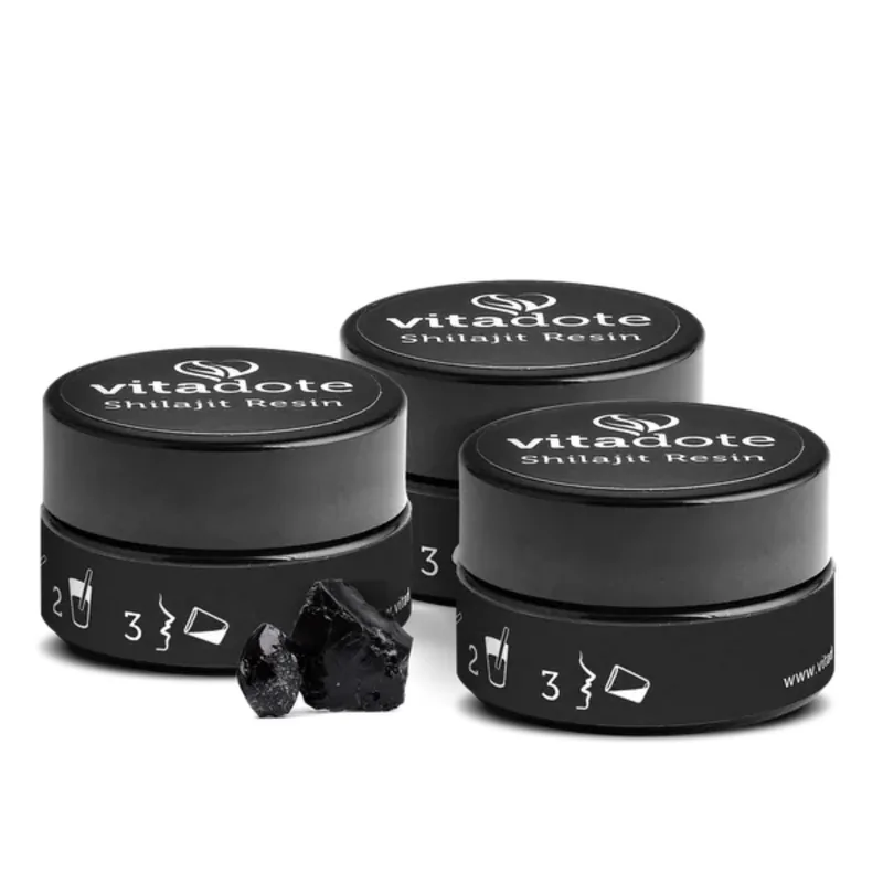 Vitadote® Pure Shilajit Resin 90g – three 30g jars, best value pack